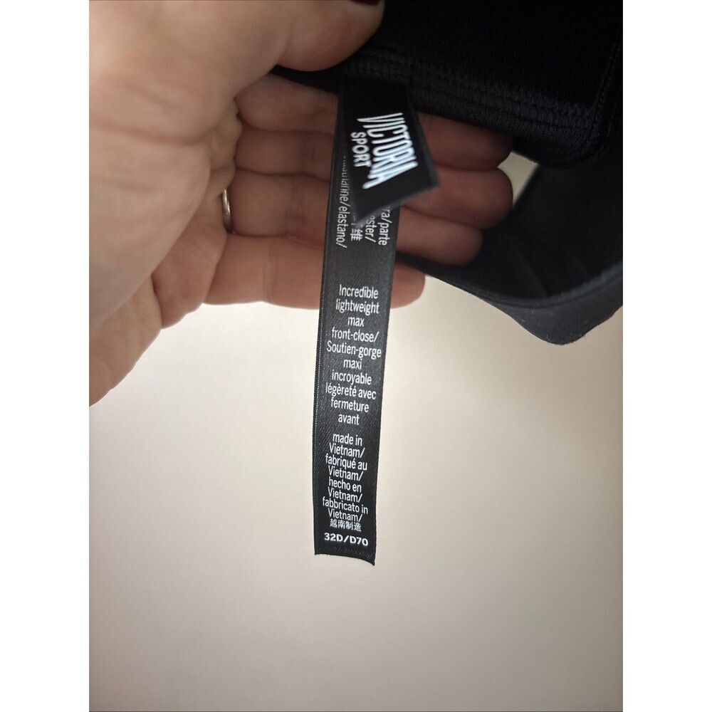 Victoria’s Secret Incredible Max Sports Bra Zip Front Racerback Gray 32D - Picture 5 of 6
